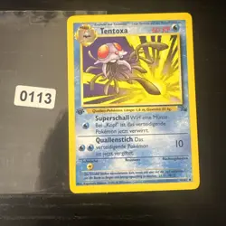 🐙Tentoxa Uncommon 1.Edition 44/62 Fossil Set Pokemon Base🐙 - Image 1
