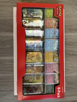 **Pokemon TCG Prismatic Evolutions Costco 8 Mini-Tin Bundle w/ Promos** |SEALED| - Image 1