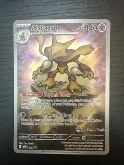 Mega Evolutions - Alakazam 009 Stamped Pokemon Center Promo - NM Pack Fresh - Image 1
