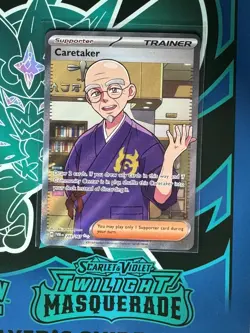 Pokemon Twilight Masquerade SV06 FA Caretaker 203 Ultra Rare NM - Image 1
