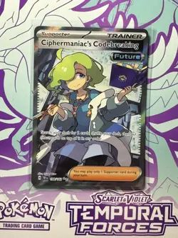 Pokemon Temporal Forces UR Ciphermaniac's Codebreaking 198 Ultra Rare NM - Image 1