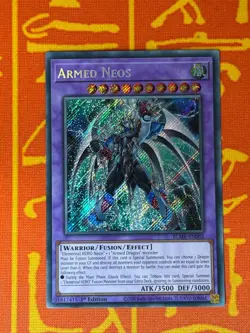 YUGIOH ARMED NEOS SECRET RARE 1ST NM BLMR-EN002 - Image 1