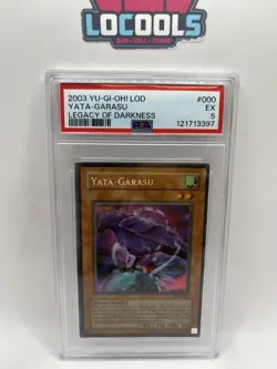 2003 Yu-Gi-Oh Yata Garasu LOD-000 2003 Secret Rare PSA 5 - Image 1
