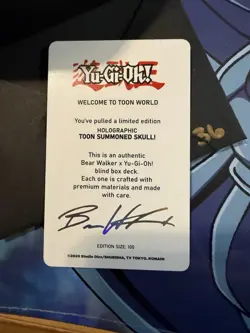 Bear Walker x Yu-Gi-Oh 36/100 Toon Summoned Skull Rare - Image 3
