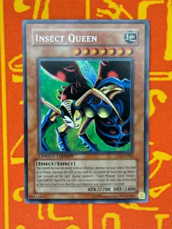YUGIOH INSECT QUEEN SECRET RARE EXCELLENT CT1-EN005 - Image 1