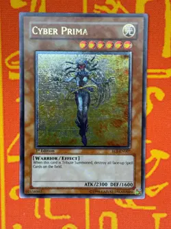 YUGIOH CYBER PRIMA ULTIMATE RARE 1ST EDITION EXCELLENT EOJ-EN007 - Image 1