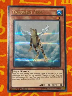 YUGIOH TREEBORN FROG ULTRA RARE 1ST NM DUSA-EN058 - Image 1