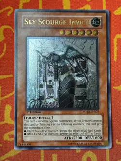 YUGIOH SKY SCOURGE INVICIL ULTIMATE RARE 1ST EDITION EXCELLENT FOTB-EN023 - Image 1