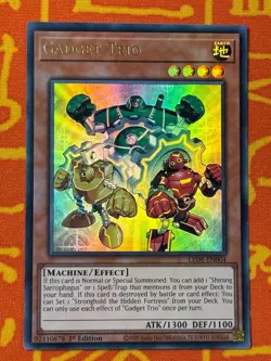 YUGIOH GADGET TRIO ULTRA RARE 1ST NM LEDE-EN004 - Image 1