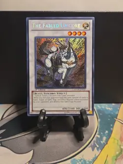 Yu-Gi-Oh The Fabled Unicore Secret Rare HA04-EN027 1st Edition LP-/MP+ - Image 1