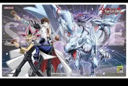 SDCC 2024 Exclusive Konami Yu-Gi-Oh Yugi Kaiba Dragon Master Magia Playmat - Image 1