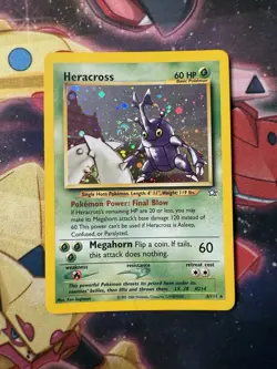 Heracross - 6/111 - Neo Genesis Unlimited - Pokemon Card - LP Swirl - Image 1