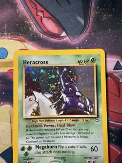 Heracross - 6/111 - Neo Genesis Unlimited - Pokemon Card - LP Swirl - Image 2