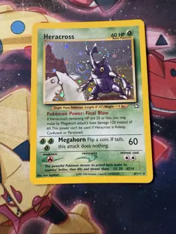 Heracross - 6/111 - Neo Genesis Unlimited - Pokemon Card - LP Swirl - Image 3
