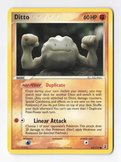 Ditto Geodude 62/113 Normal Common Delta Species Pokemon Card TCG LP+ - Image 1