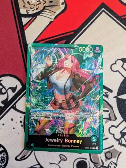One Piece TCG Jewelry Bonney Leader Card OP07-019 English (ST24) - Image 1