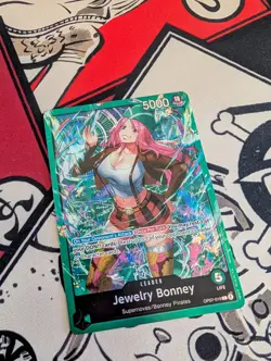 One Piece TCG Jewelry Bonney Leader Card OP07-019 English (ST24) - Image 2