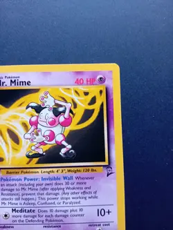 Pokemon Cards: Base Set 2 Rare: Mr. Mime 27/130 - Image 4