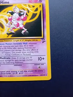 Pokemon Cards: Base Set 2 Rare: Mr. Mime 27/130 - Image 5
