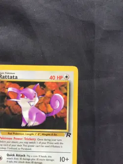Pokemon Cards: Team Rocket 1st Edition Common: Rattata 66/82 - Image 3