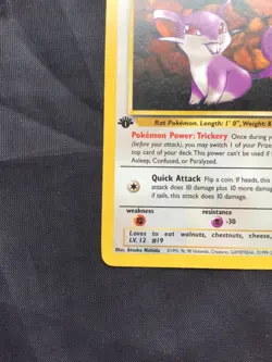 Pokemon Cards: Team Rocket 1st Edition Common: Rattata 66/82 - Image 5