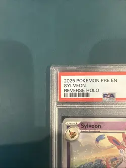 2025 Pokemon Prismatic Evolutions #040 Sylveon Reverse Holo PSA 10 Card GEM MINT - Image 2