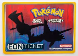 Pokemon Eon Ticket Promo E-Reader E Card Ruby & Sapphire Edition - Image 1
