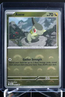 Axew 068/086 Black Bolt Pokeball Pattern Holo Pokemon Card TCG NM - Image 1