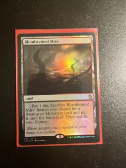 Bloodstained Mire Khans of Tarkir Foil Card LP Magic The Gathering - Image 1