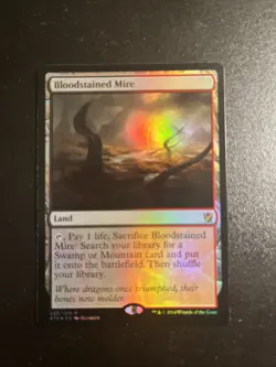 Bloodstained Mire Khans of Tarkir Foil Card LP Magic The Gathering - Image 2