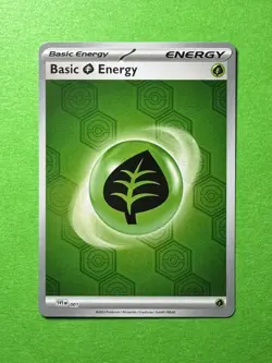 Reverse Holo Grass Energy Shrouded Fable SVE EN 001 English Pokemon Card - Image 1