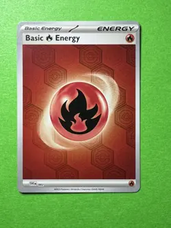 Reverse Holo Fire Energy Shrouded Fable SVE EN 002 English Pokemon Card - Image 1