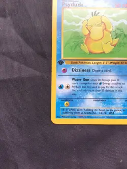 Pokemon Cards: Team Rocket 1st Edition Common: Psyduck 65/82 - Image 5