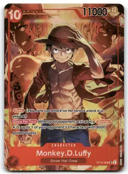 Monkey.D.Luffy (Treasure Booster Set) ST10-006 One Piece Promotion Cards - Image 1