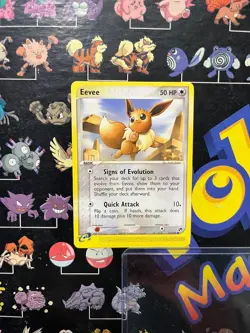 Pokemon Eevee 63/100 Sandstorm Regular Pokemon Common Nintendo Card NM E-Reader - Image 1