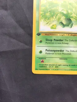 Pokemon Cards: Team Rocket 1st Edition Common: Oddish 63/82 - Image 5