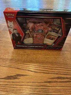 Team Rockets Mewtwo EX Box, Pokemon TCG. NEW, SEALED 4 Booster Packs Promo Card. - Image 1