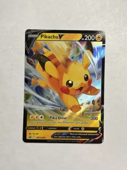 Pokemon TCG Pikachu V SWSH285 Black Star Promo Ultra Holo Rare Card NM/M 2023 - Image 1