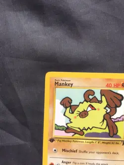 Pokemon Cards: Team Rocket 1st Edition Common: Mankey 61/82 - Image 2