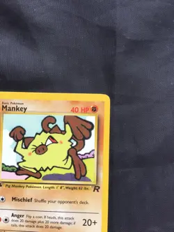Pokemon Cards: Team Rocket 1st Edition Common: Mankey 61/82 - Image 3