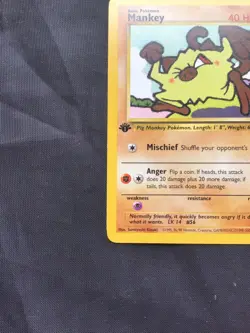 Pokemon Cards: Team Rocket 1st Edition Common: Mankey 61/82 - Image 5