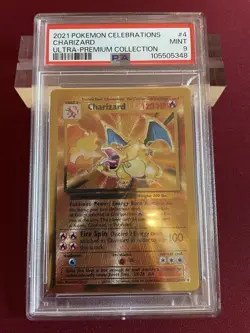 CHARIZARD (Gold) - Pokemon Card (PSA 9) 4/102 Ultra-Premium-Collection (2021) - Image 1