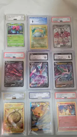 Pokemon Lot of 9 Graded Cards - PSA, AGS, CGS!!! - Image 1