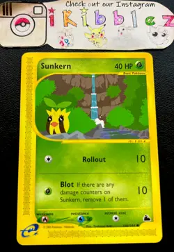 Sunkern 106/144 NM Vintage WoTC Pokemon Card. Free Tracked Shipping! - Image 1