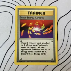 Super Energy Removal Trainer (79/102) Rare Pokemon Card. Base Set Unlimited. - Image 1