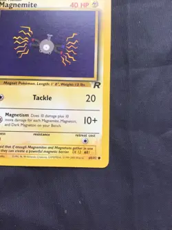 Pokemon Cards: Team Rocket 1st Edition Common: Magnemite 60/82 - Image 4