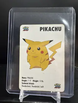 918073 - Pikachu #25 1998 KFC Pokemon Card Game Promo Vintage Trading Card - Image 1