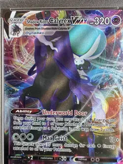 POKEMON CARD SHADOW RIDER CALYREX VMAX #75 CHILLING REIGN GRADED PSA 10 GEM MINT - Image 4