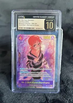Mr. 2. Bon. Kurei (Bentham) - CGC 10 - EB01-061 - Alt Art One Piece Card Game - Image 1