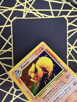 🔥 Flareon 3/64 🔥 Original Holo Rare Jungle Set Pokemon Card WOTC TCG 1999 - Image 5